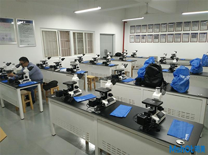 明美倒置金相显微镜用于实验室教学