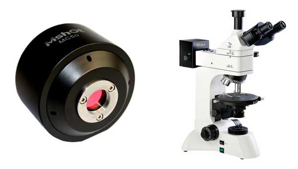 透反射偏光显微镜MP41+高性能CCD显微镜摄像头MC50